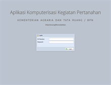 Tablet Screenshot of kkp.bpn.go.id